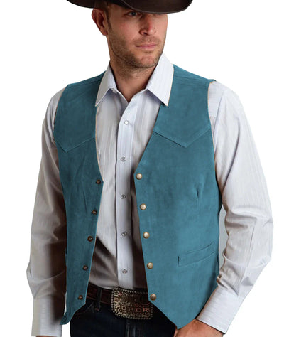 Herren Trachtenhemd | Geknöpftes Vest