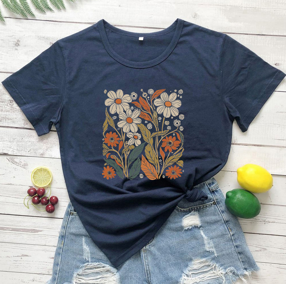 Silke | Vintage Wildflower Hemd für Damen