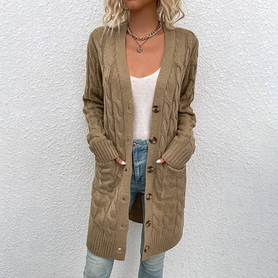 Marissa – Strickjacke mit Zopfmuster für Damen