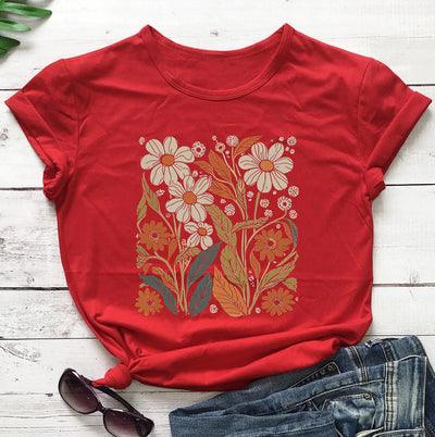 Silke | Vintage Wildflower Hemd für Damen
