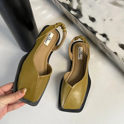 Paz® | Quadratische Zehenpumps mit Riemen für Damen