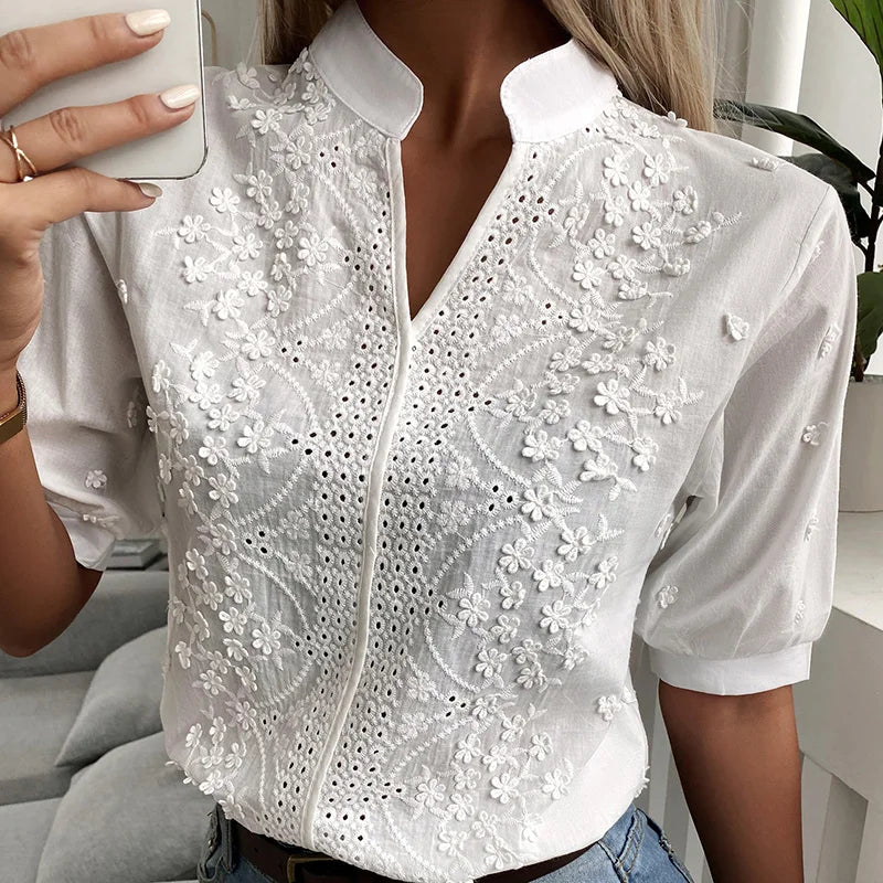 Emilia | Bestickte Bluse für Damen