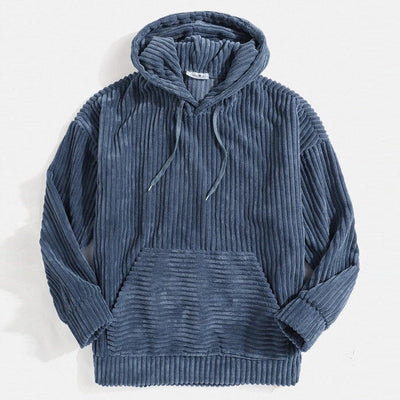 Modischer Pullover mit Kapuze für Herren in Uni-Farbe