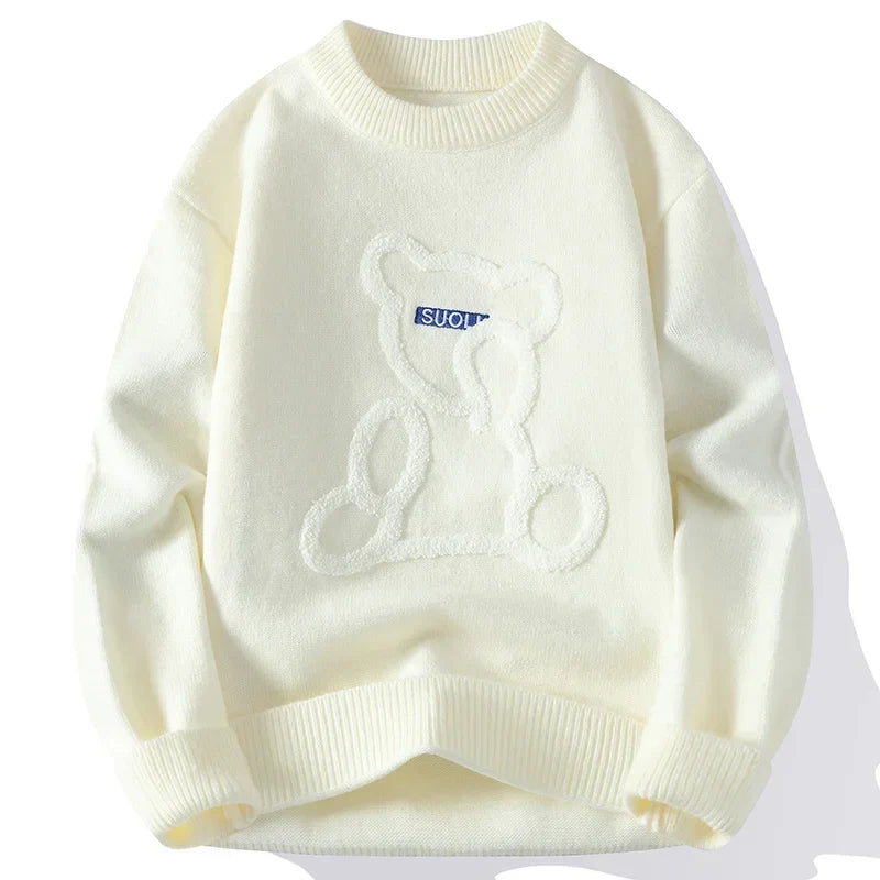 Marlon – Jacquard-Pullover mit Bärenmuster für Herren