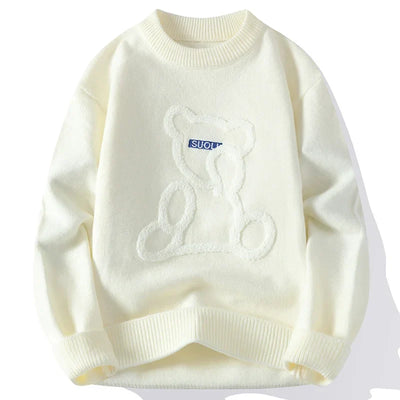 Marlon – Jacquard-Pullover mit Bärenmuster für Herren