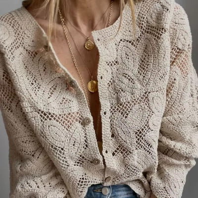 Ida | Elegante Gehäkelte Stricktop
