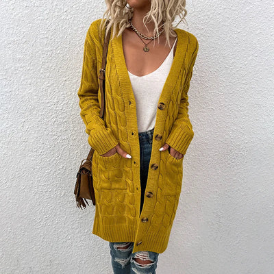 Marissa – Strickjacke mit Zopfmuster für Damen