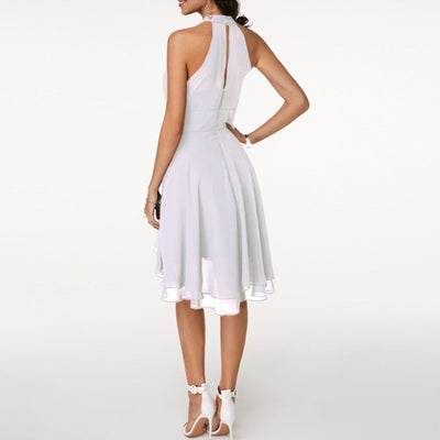Neckholder Party Midikleid