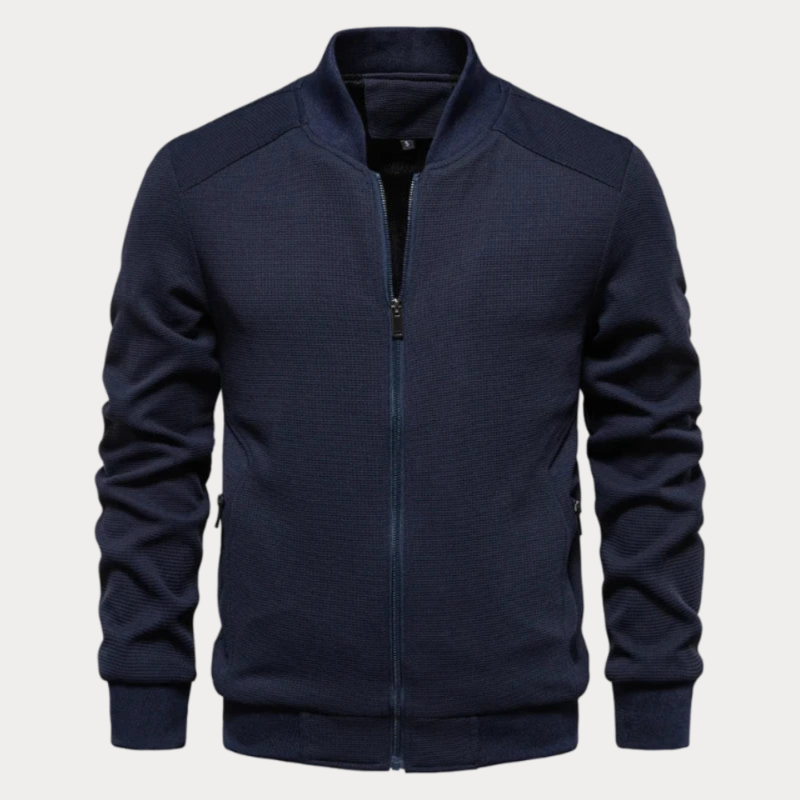 Lässige Stehkragenjacke für Herren