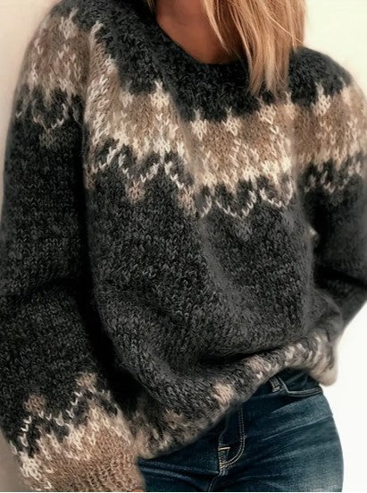 Modischer Strickpullover für Damen