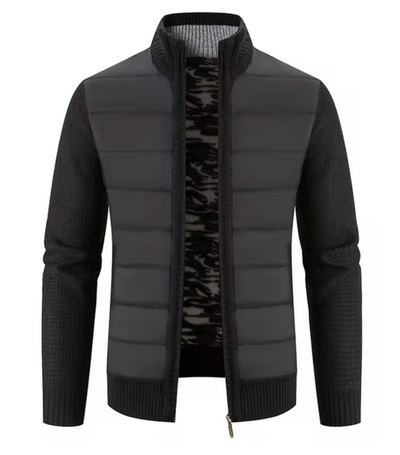 Ethan Stehkragen Pullover – Langärmelige Herrenjacke