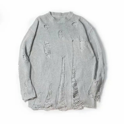 James | pullover mit löchern