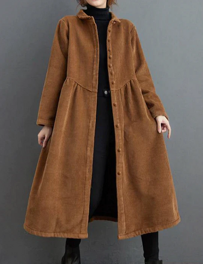 Zoëla - warmer und langer mantel für herbst und winter