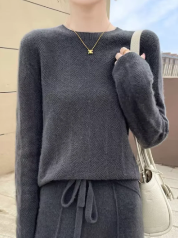 Jeline - modischer pullover aus kaschmirwolle