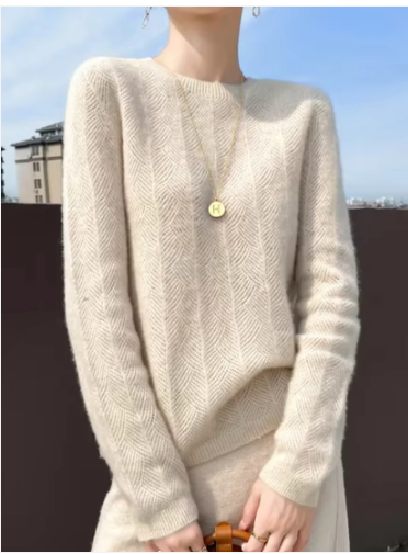 Jeline - modischer pullover aus kaschmirwolle