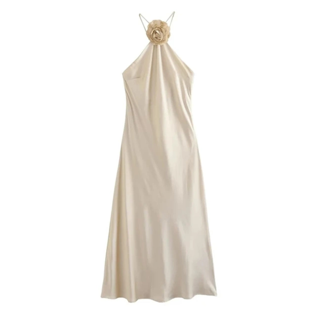 Lorelie | Off-Shoulder Satin-Kleid