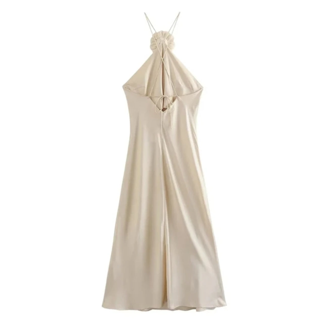 Lorelie | Off-Shoulder Satin-Kleid
