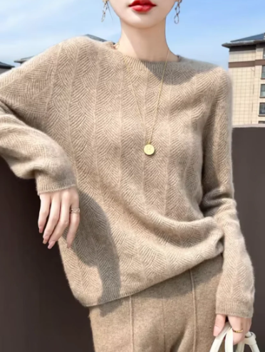 Jeline - modischer pullover aus kaschmirwolle
