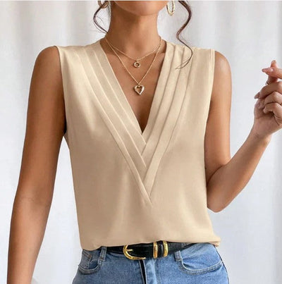 Rumi – stilvolle ärmellose bluse