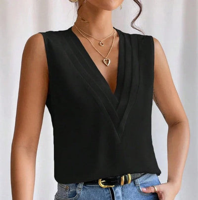 Rumi – stilvolle ärmellose bluse