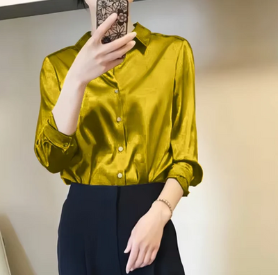 Paige - elegante satinbluse