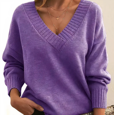 Eleganter kaschmir-pullover - Herbst