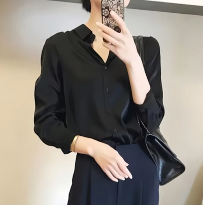 Paige - elegante satinbluse