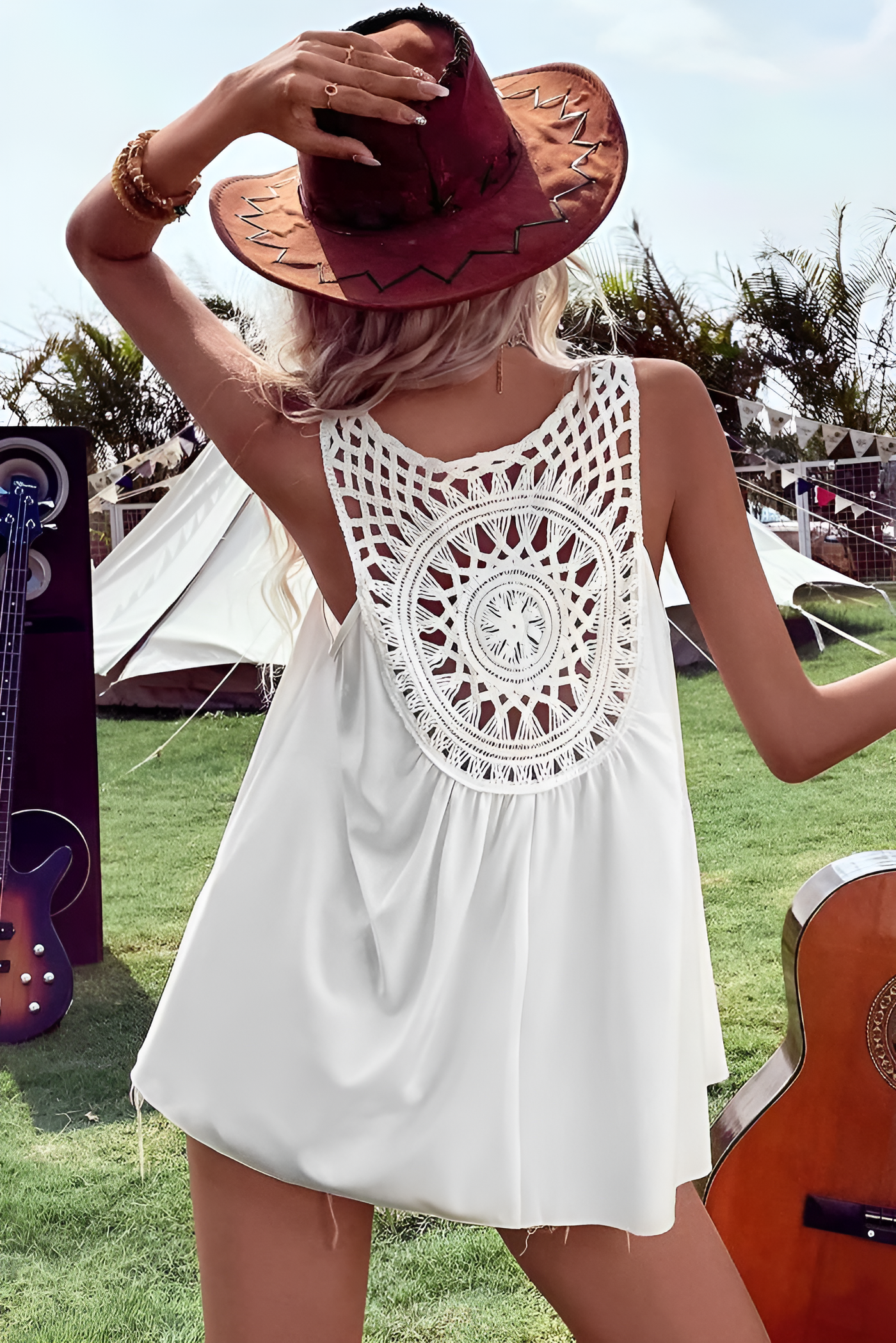 Isabelle | Ärmellose Boho-Topp