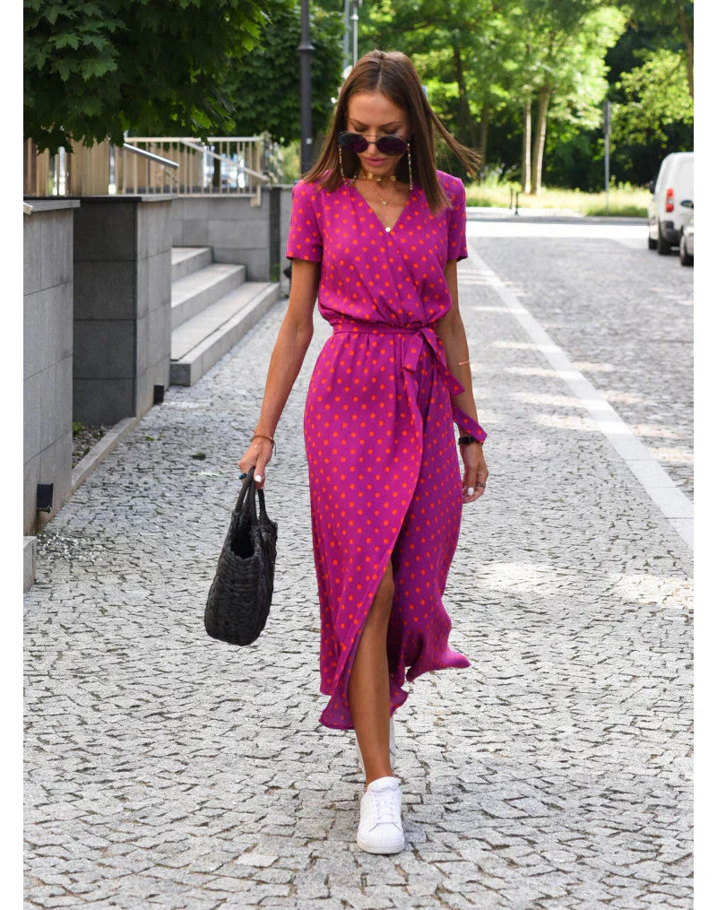 Eva | Stilvolles V-Ausschnitt-Kleid