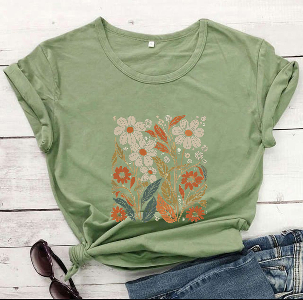 Silke | Vintage Wildflower Hemd für Damen