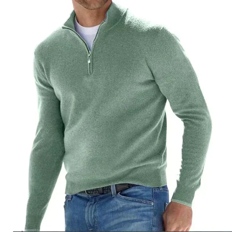 Ralph polo - stylischer reißverschlusspullover für herren (italienisches design)
