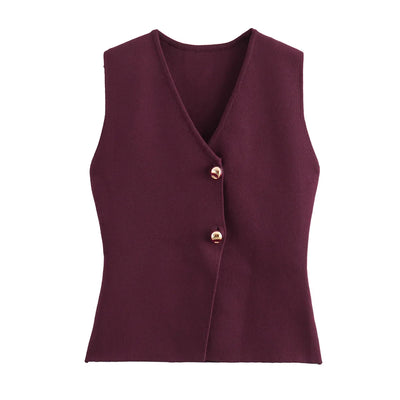 Via – Elegante Strick-Slim-Westen für Damen