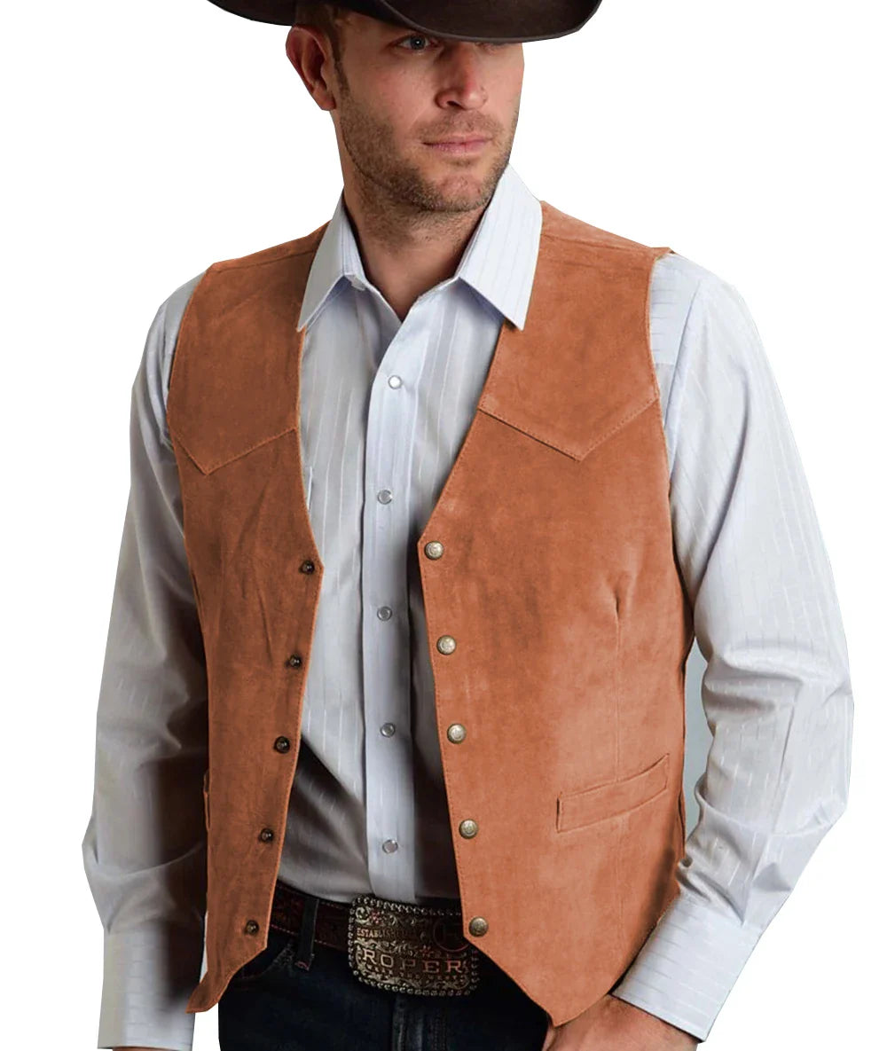 Herren Trachtenhemd | Geknöpftes Vest