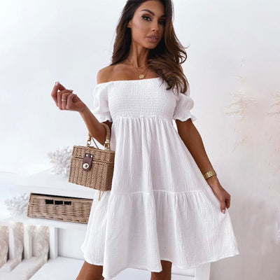 Saffron® | Elegantes schulterfreies Sommerkleid