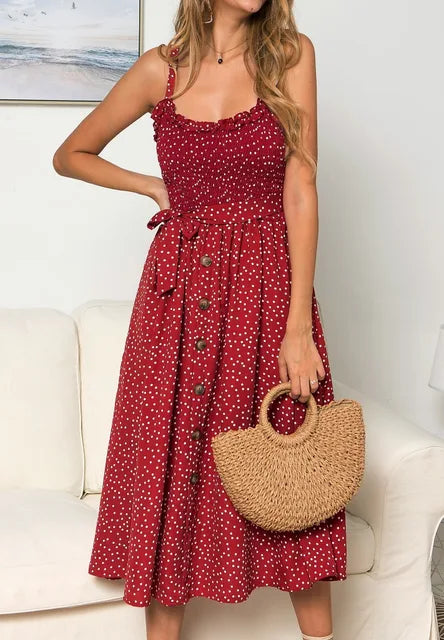 Zena® | Ärmelloses Polka Dot Kleid für erwachsene Frauen