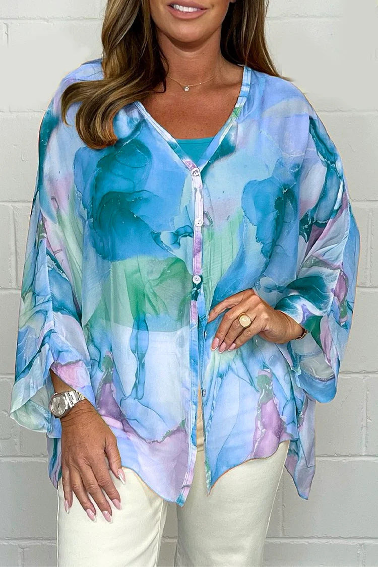 Barbara | Elegante farbenfrohe Bluse