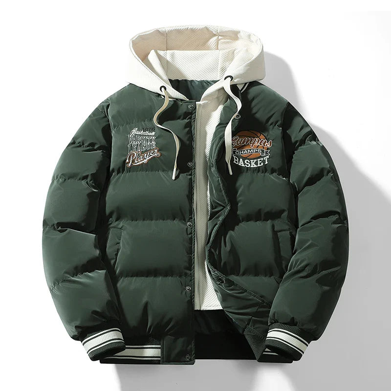 Alex – Neue Winterjacke für Herren, Basketball Warme Mäntel