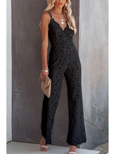 Valery® | Ärmellose Spitzenoveralls für Damen