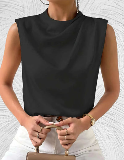 Mairead - elegante mouwloze-Bluse