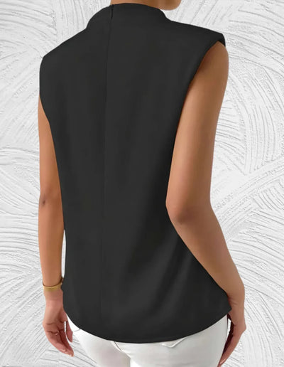 Mairead - elegante mouwloze-Bluse