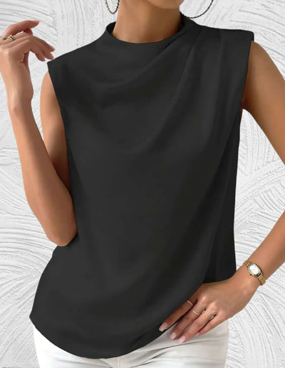 Mairead - elegante mouwloze-Bluse