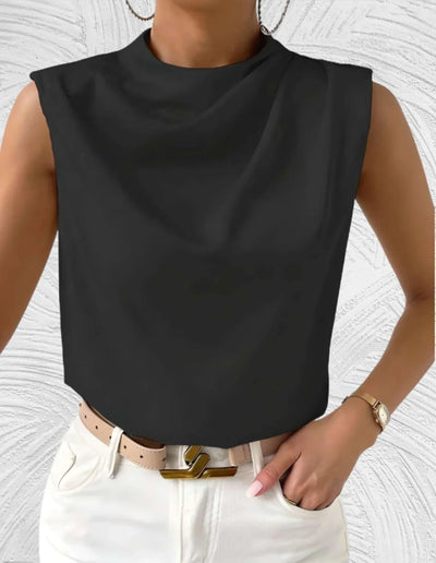 Mairead - elegante mouwloze-Bluse