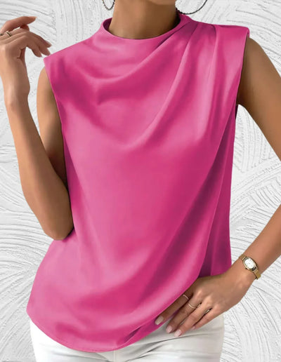Mairead - elegante mouwloze-Bluse