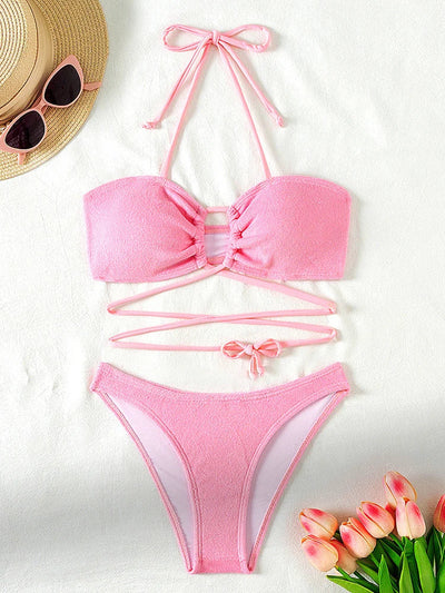 Hannah® | Push-Up-Bikini-Set mit gekreuzten Trägern