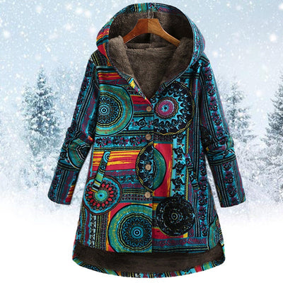 Damen-Kapuzenpulli mit böhmischem Muster