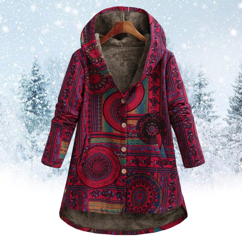 Damen-Kapuzenpulli mit böhmischem Muster