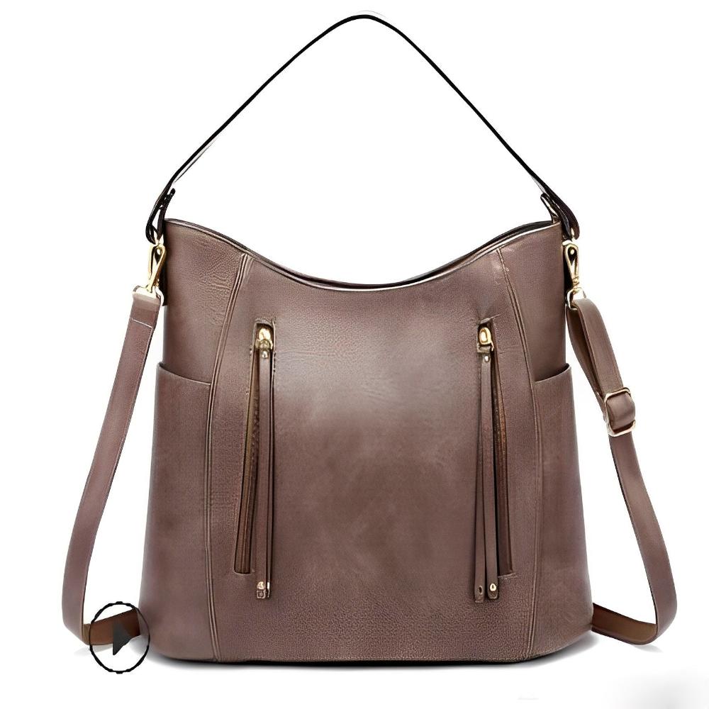 Hobo-Tasche aus Kunstleder | Geräumiges Design | Stilvolle Details