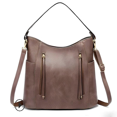Hobo-Tasche aus Kunstleder | Geräumiges Design | Stilvolle Details