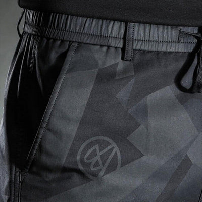 Schwarze Slim-Fit Cargohose