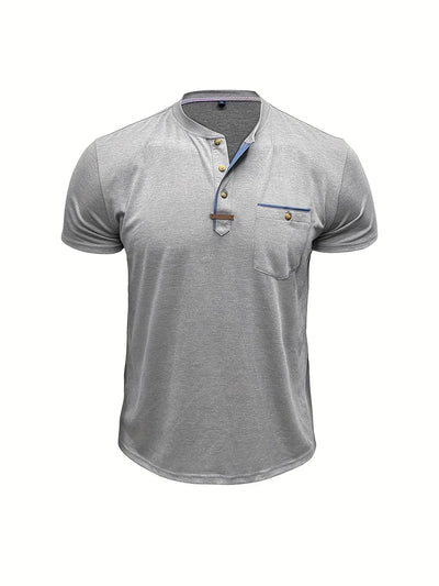 Lässiges T-Shirt mit Brusttasche